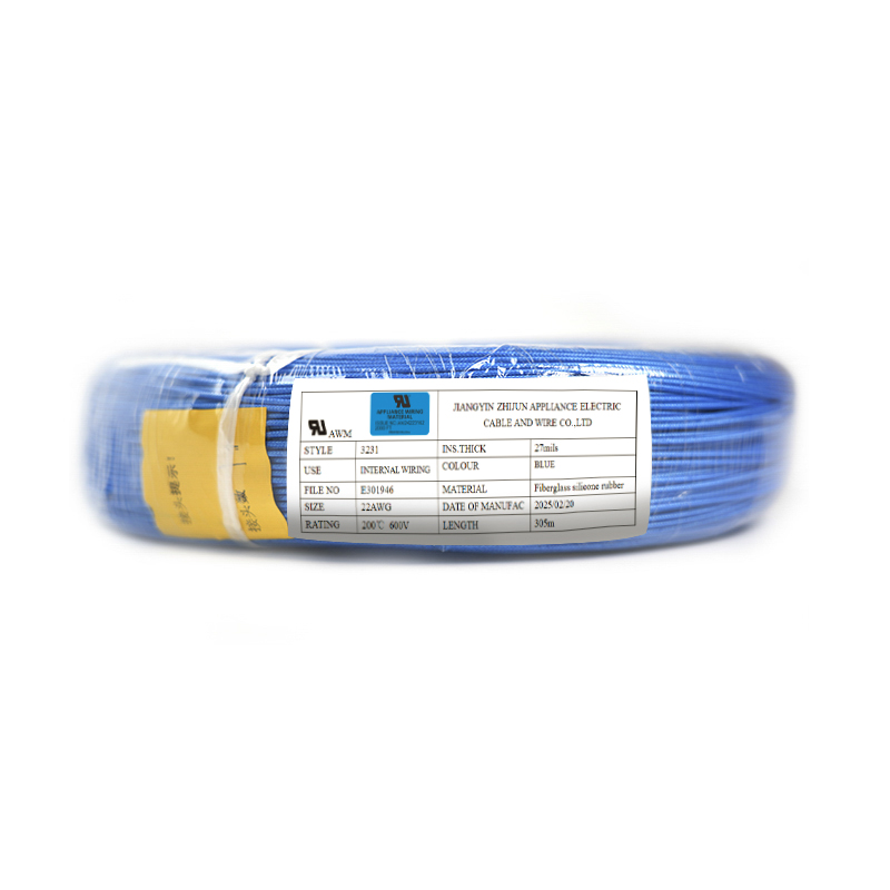 UL3231 Sreang Frithsheasmhach Ardteochta Silicone Braided Snáithín Gloine UL3231 Sreang Frithsheasmhach Ardteochta Silicone Braided Snáithín Gloine