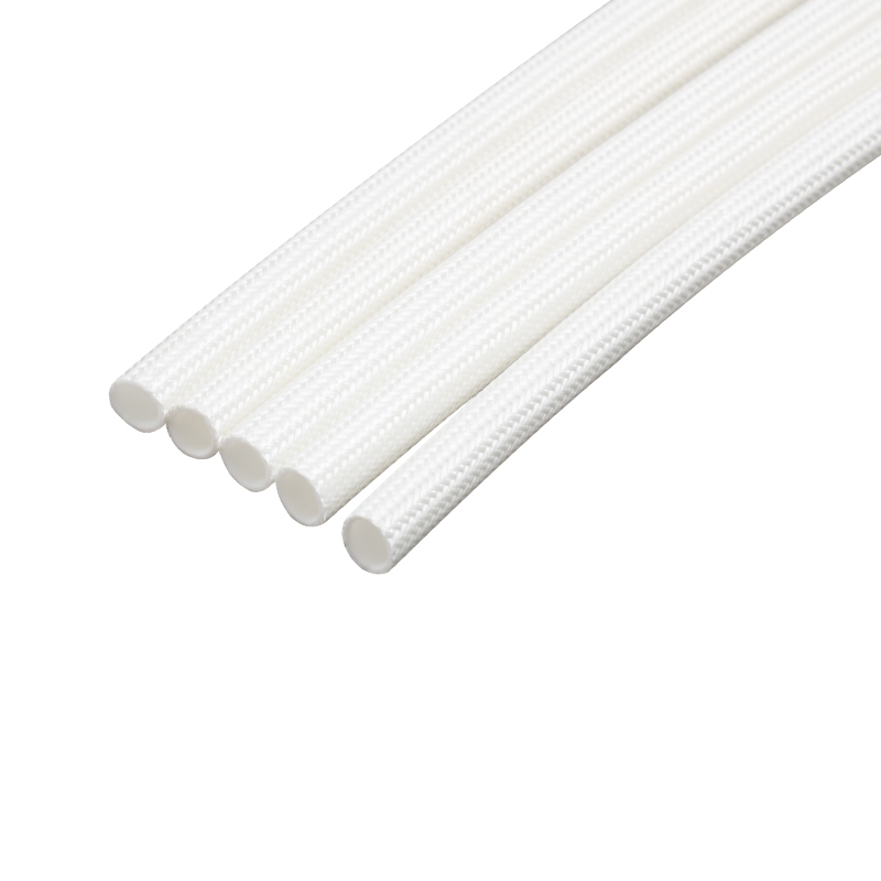 Muinchille Fiberglass Silicone Muinchille Braided Snáithín Gloine Brataithe Silicone Frithsheasmhach in Ardteocht Muinchille Fiberglass Silicone Muinchille Braided Snáithín Gloine Brataithe Silicone Frithsheasmhach in Ardteocht